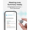 soundcore Work by Anker, Coin-Sized AI Voice Recorder, 64GB, MFi Certified | 150+ Languages, Wearable, USB-C Charging, 32H Recording, Find My, AI Transcribe and Summarize(White)