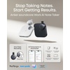 soundcore Work by Anker, Coin-Sized AI Voice Recorder, 64GB, MFi Certified | 150+ Languages, Wearable, USB-C Charging, 32H Recording, Find My, AI Transcribe and Summarize(Black)