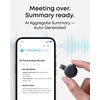soundcore Work by Anker, Coin-Sized AI Voice Recorder, 64GB, MFi Certified | 150+ Languages, Wearable, USB-C Charging, 32H Recording, Find My, AI Transcribe and Summarize(Black)
