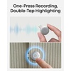 soundcore Work by Anker, Coin-Sized AI Voice Recorder, 64GB, MFi Certified | 150+ Languages, Wearable, USB-C Charging, 32H Recording, Find My, AI Transcribe and Summarize(White)
